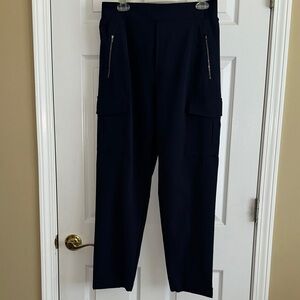Athleta Navy Endless Cargo Pants with Zipper Pockets
